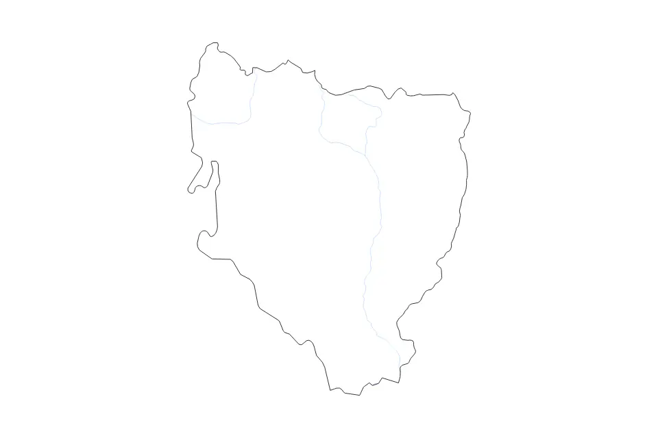 Aperçu de la carte de contour de Huesca