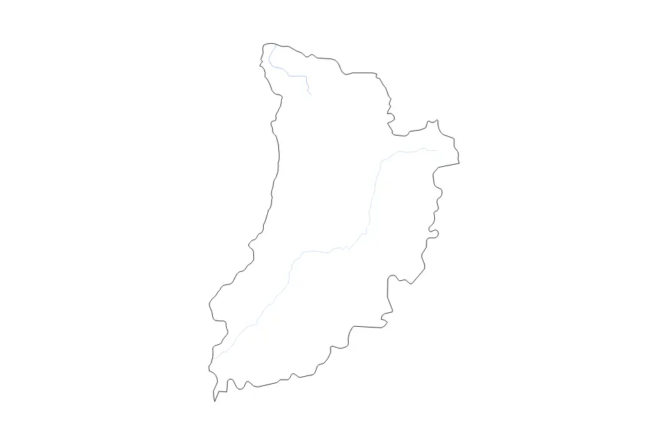 Carte de Lleida, Spain de type contour et rivières pour Europe, montrant contour et rivières avec des limites nettes.