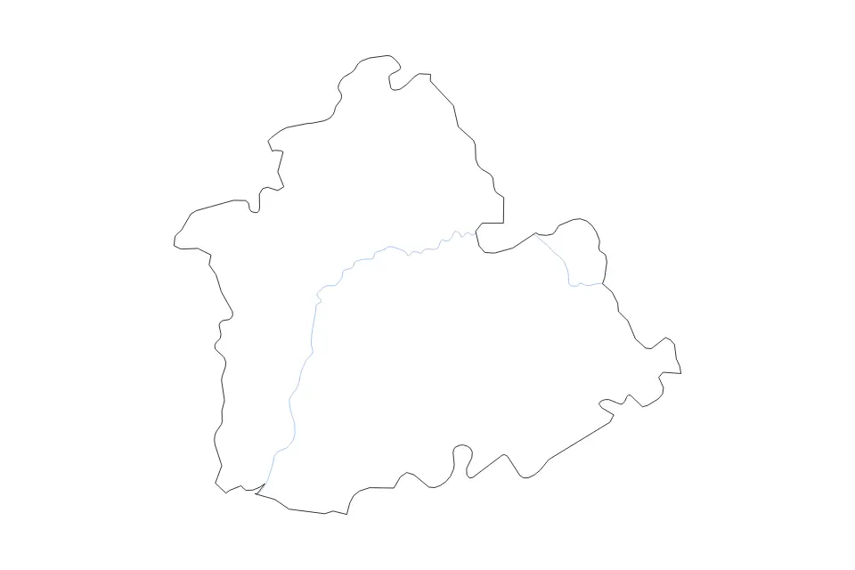Carte de Seville, Spain de type contour et rivières pour Europe, montrant contour et rivières avec des limites nettes.
