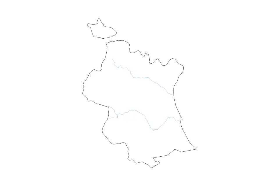 Carte de Valencia, Spain de type contour et rivières pour Europe, montrant contour et rivières avec des limites nettes.