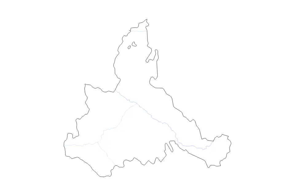 Mapa de Zaragoza, Spain de tipo contorno y ríos para Europa, con contorno y ríos con límites limpios.
