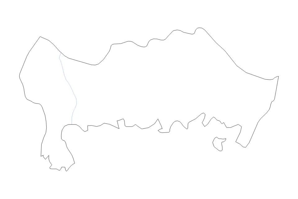 Vista previa del mapa de contorno de Blekinge