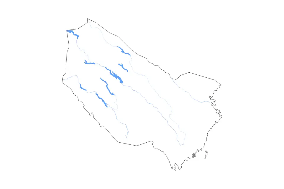 Carte de Västerbotten, Sweden de type contour, lacs et rivières pour Europe, montrant contour, lacs et rivières avec des éléments hydrographiques comme Malgomaj, Lill-Björkvattnet et Storjuktan.