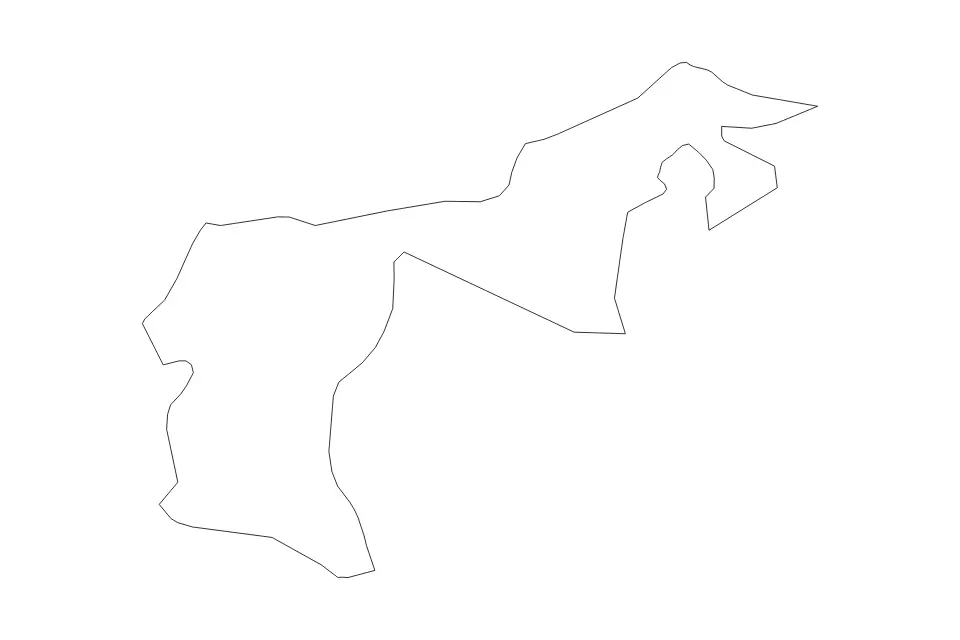 Vista previa del mapa de contorno de Appenzell Ausserrhoden