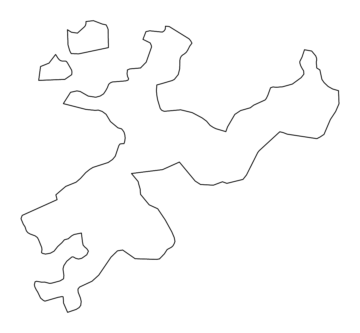 Carte de contour de Solothurn, Switzerland avec rivières.