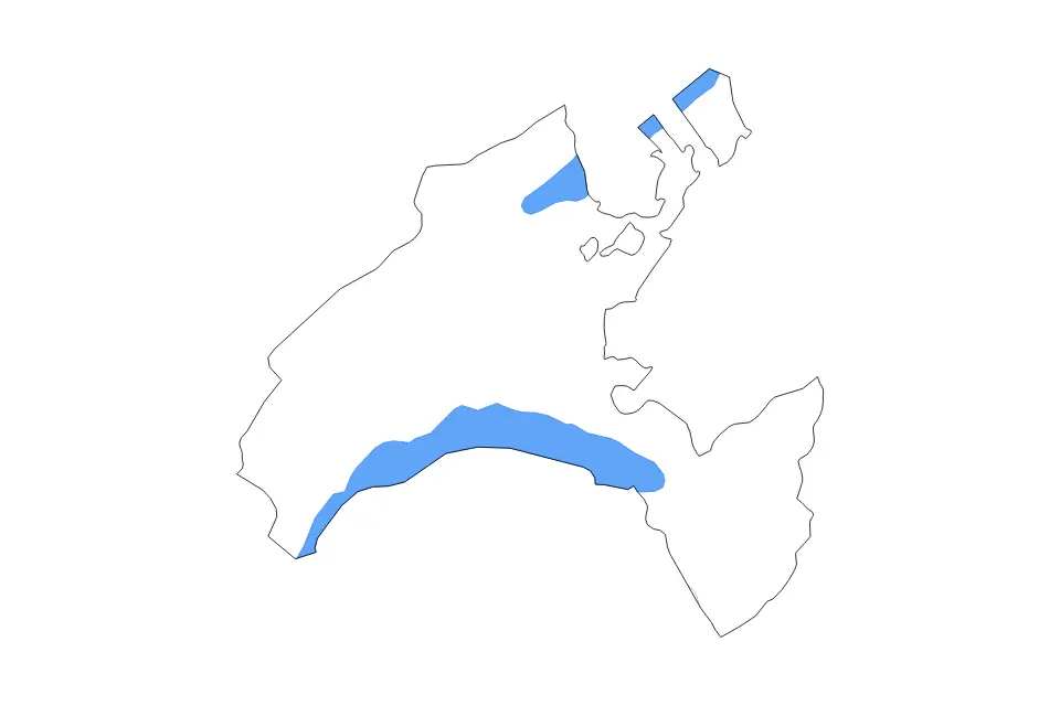 Mapa de Vaud, Switzerland de tipo contorno, lagos y ríos para Europa, con contorno, lagos y ríos con elementos de agua como Lac de Neuchâtel y Lac Léman.