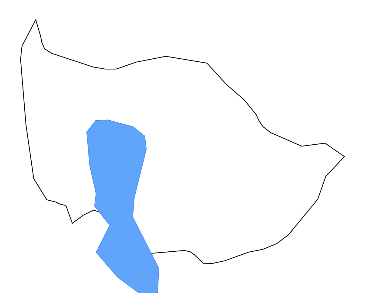 Mapa de contorno de Zug, Switzerland con lagos y ríos.