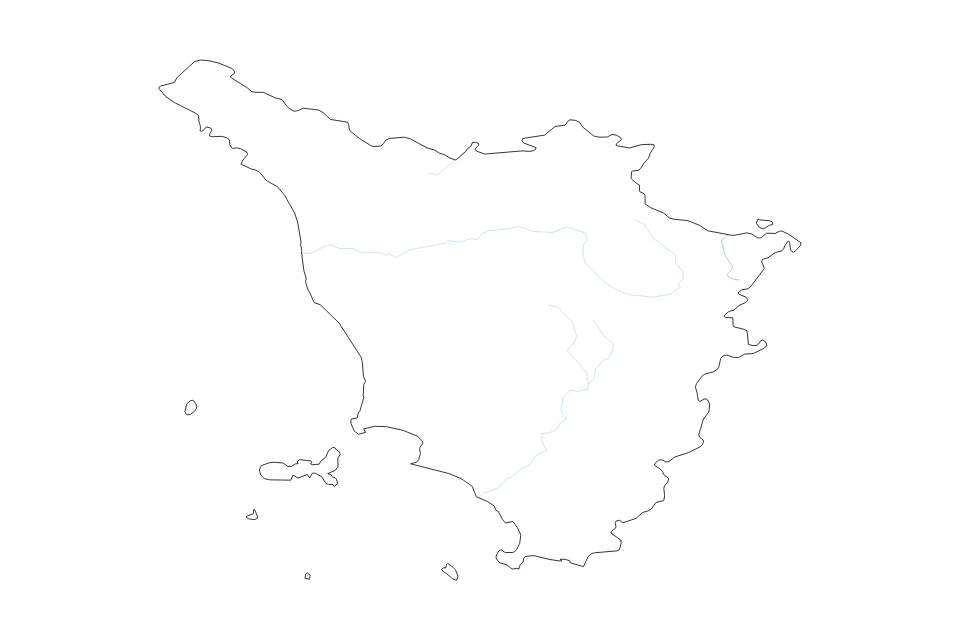 Aperçu de la carte de contour de Tuscany