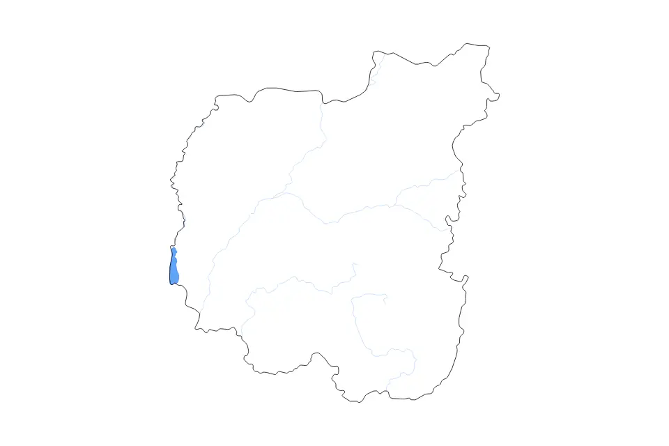 Mapa de Chernihiv, Ukraine de tipo contorno, lagos y ríos para Europa, con contorno, lagos y ríos con elementos de agua como Kyivske Vodoskhovyshche.