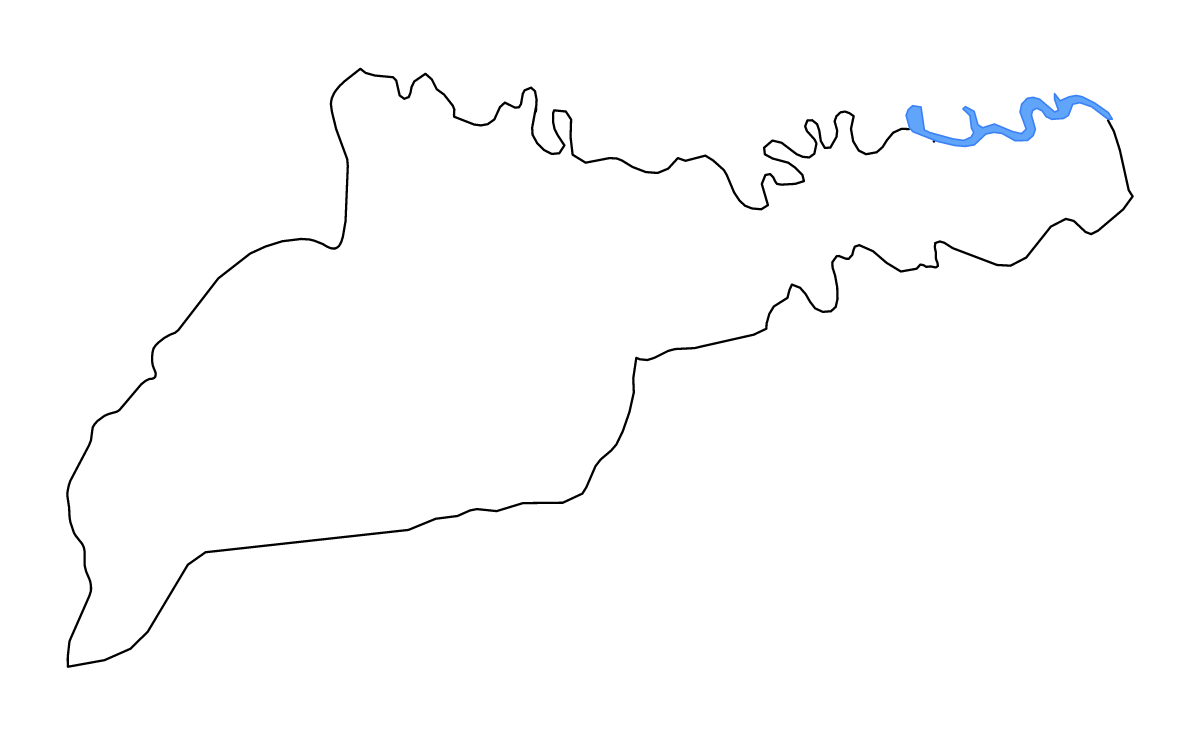 Mapa de contorno de Chernivtsi, Ukraine con lagos y ríos.
