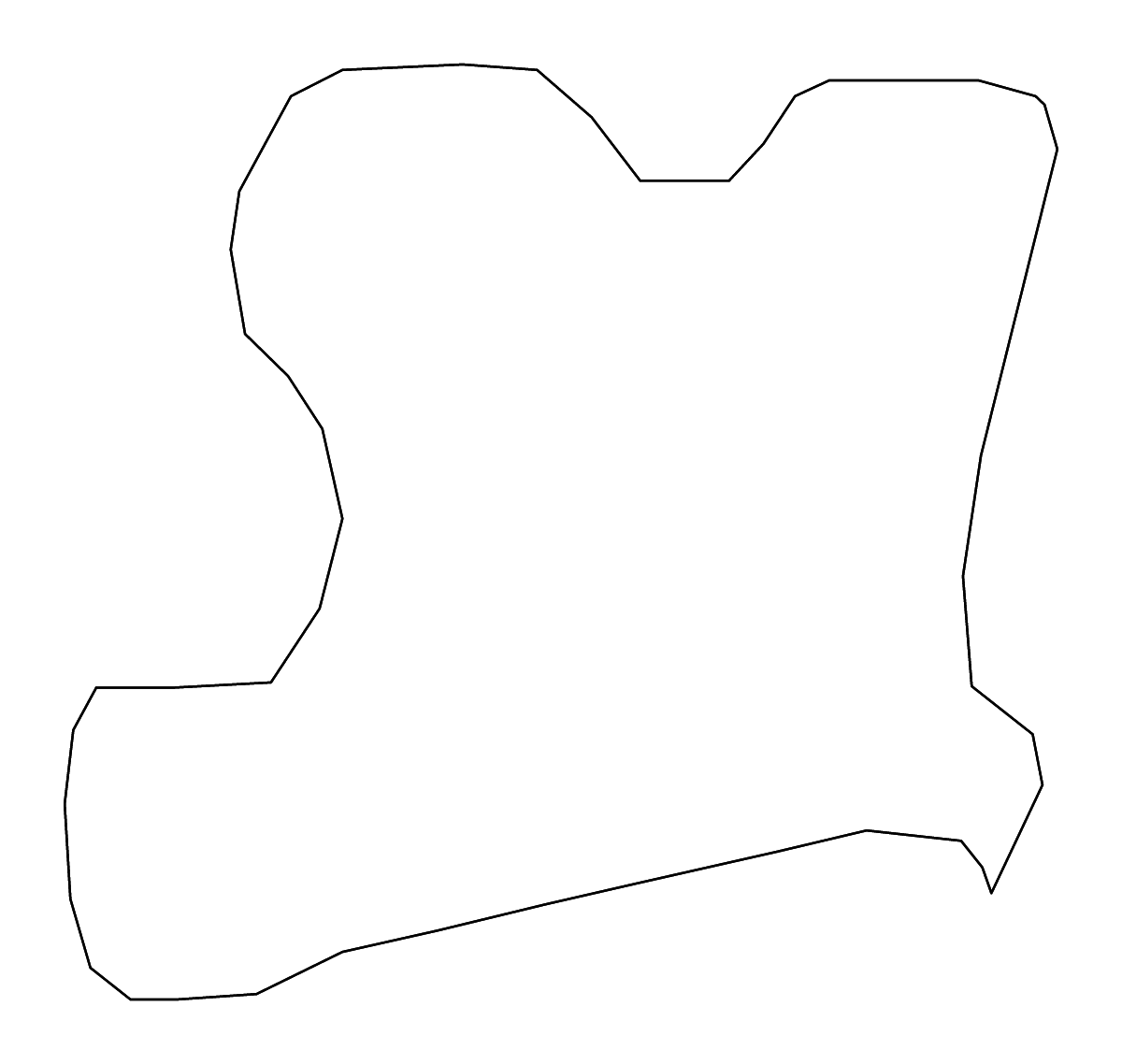 Outline map of Aberdeen Unitary District (city), United Kingdom with rivers.