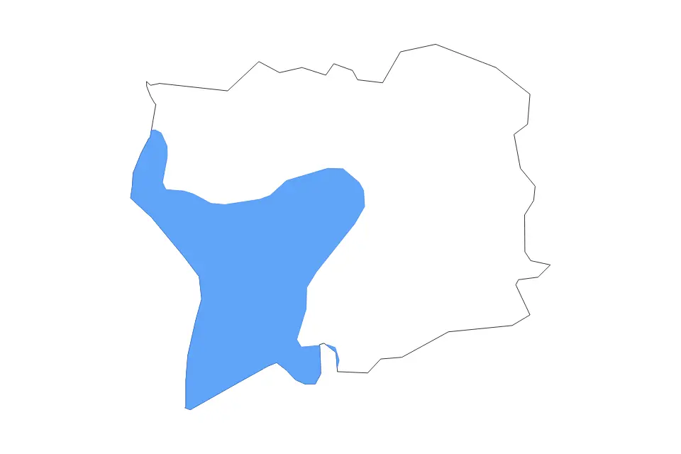 Vista previa del mapa de contorno de Antrim