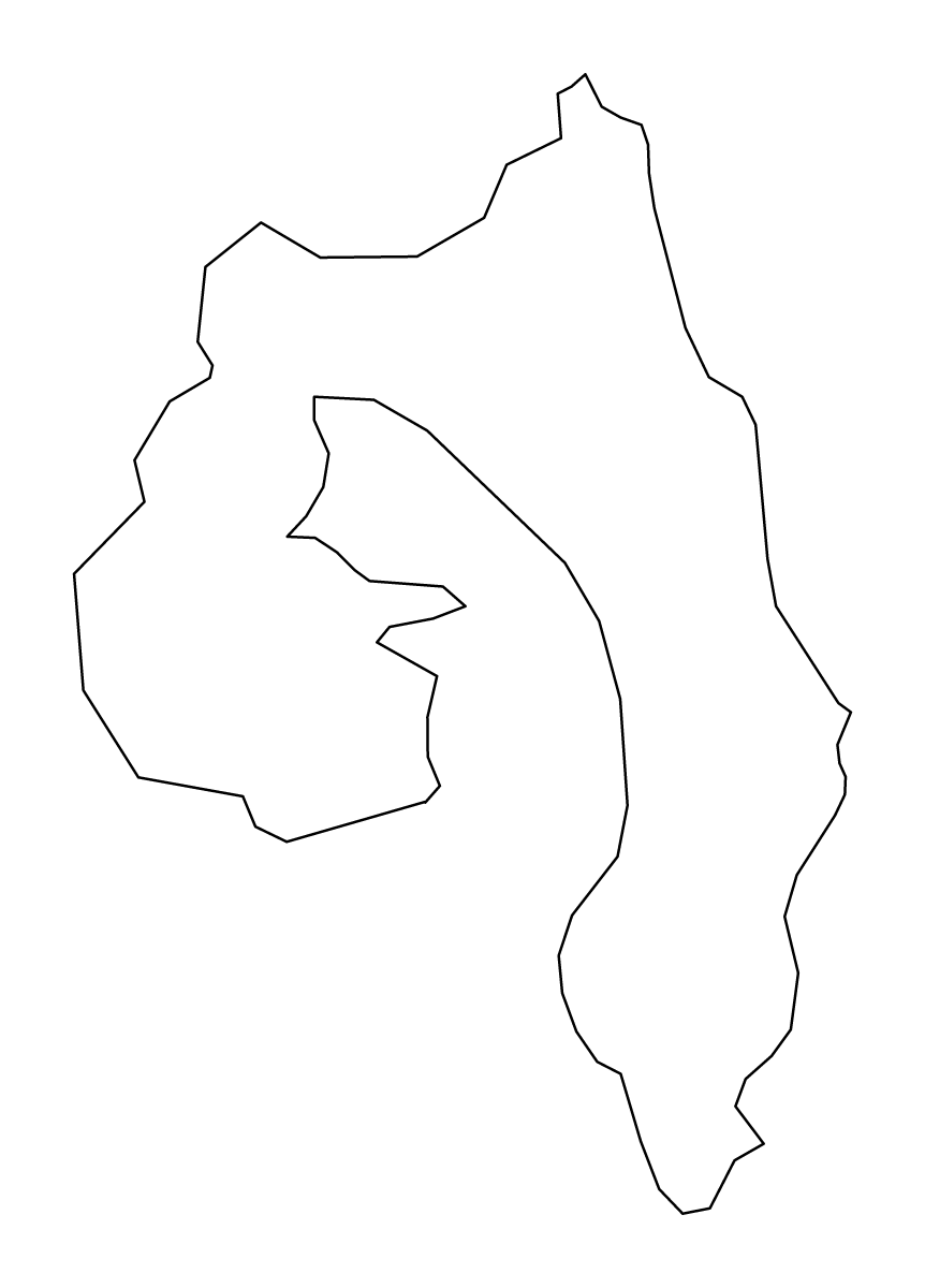 Mapa de contorno de Ards, United Kingdom.
