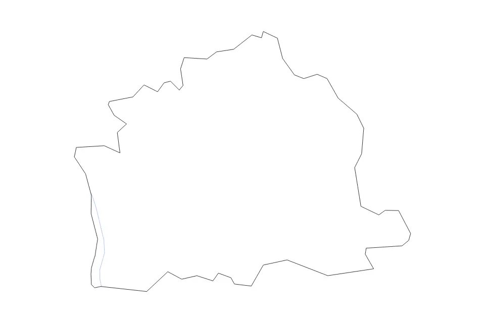 Ballymena outline map preview
