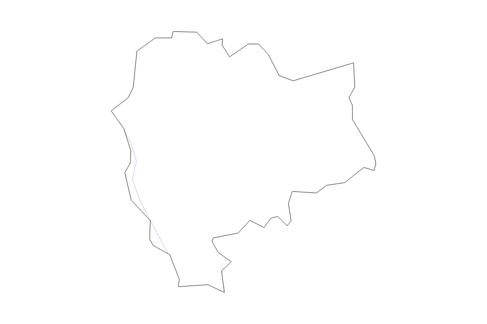 Ballymoney outline map preview
