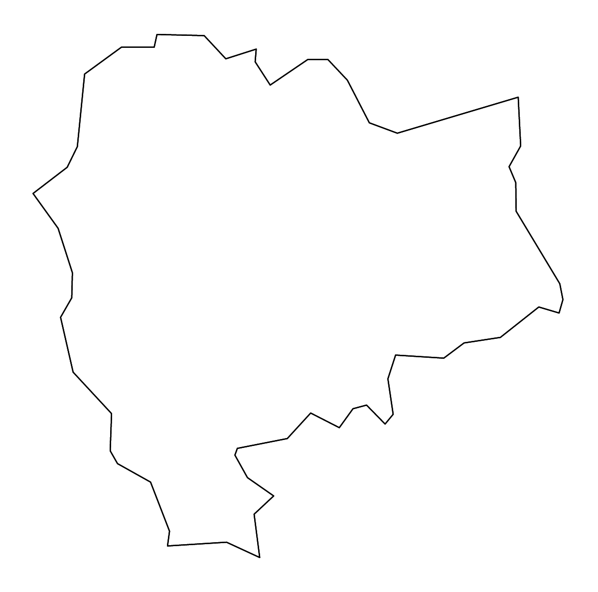 Mapa de contorno de Ballymoney, United Kingdom con ríos.