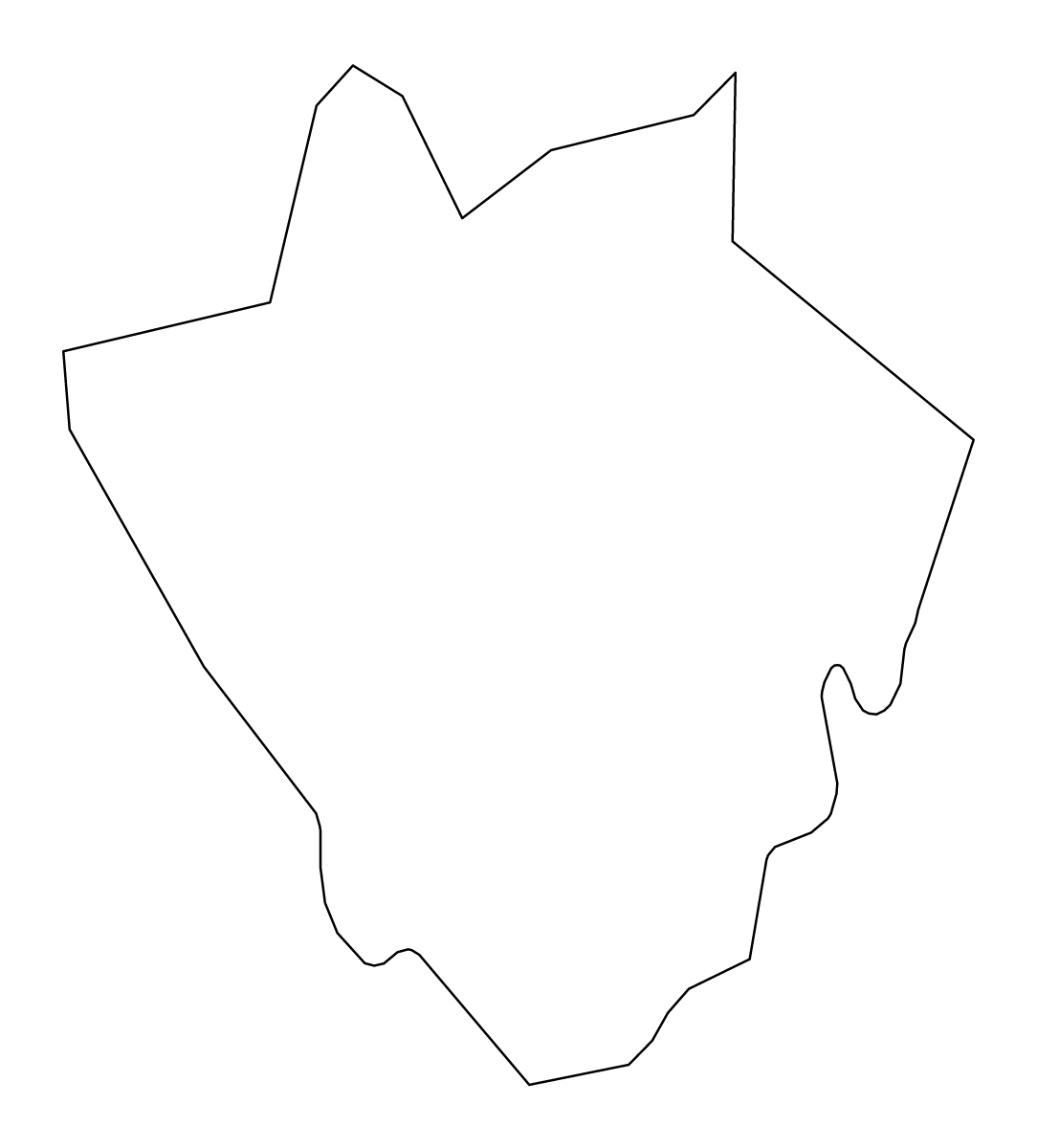 Mapa de contorno de Barnet, United Kingdom.
