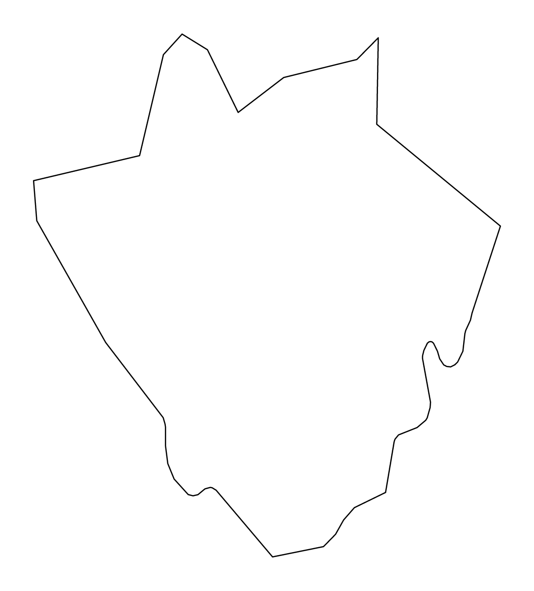 Mapa de contorno de Barnet, United Kingdom.