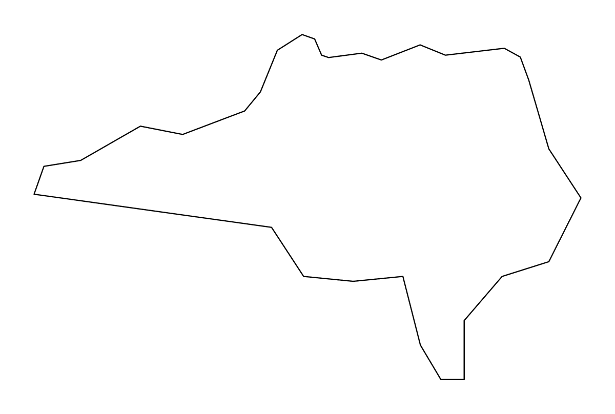 Mapa de contorno de Barnsley, United Kingdom.
