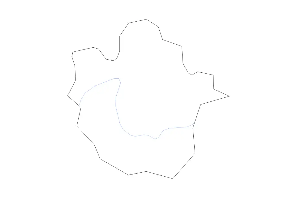 Bedford outline map preview