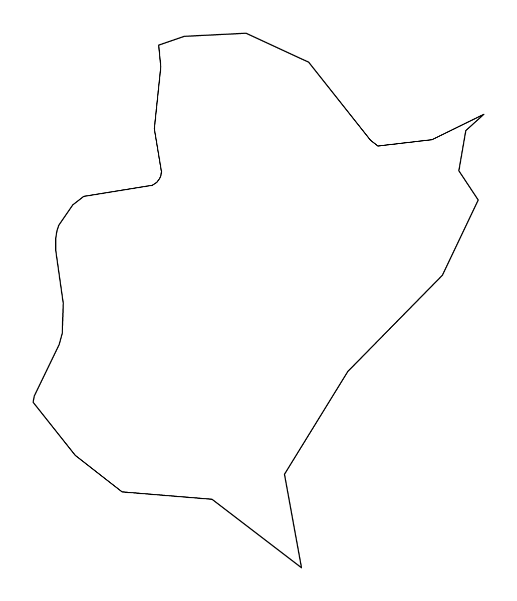 Mapa de contorno de Bexley, United Kingdom.