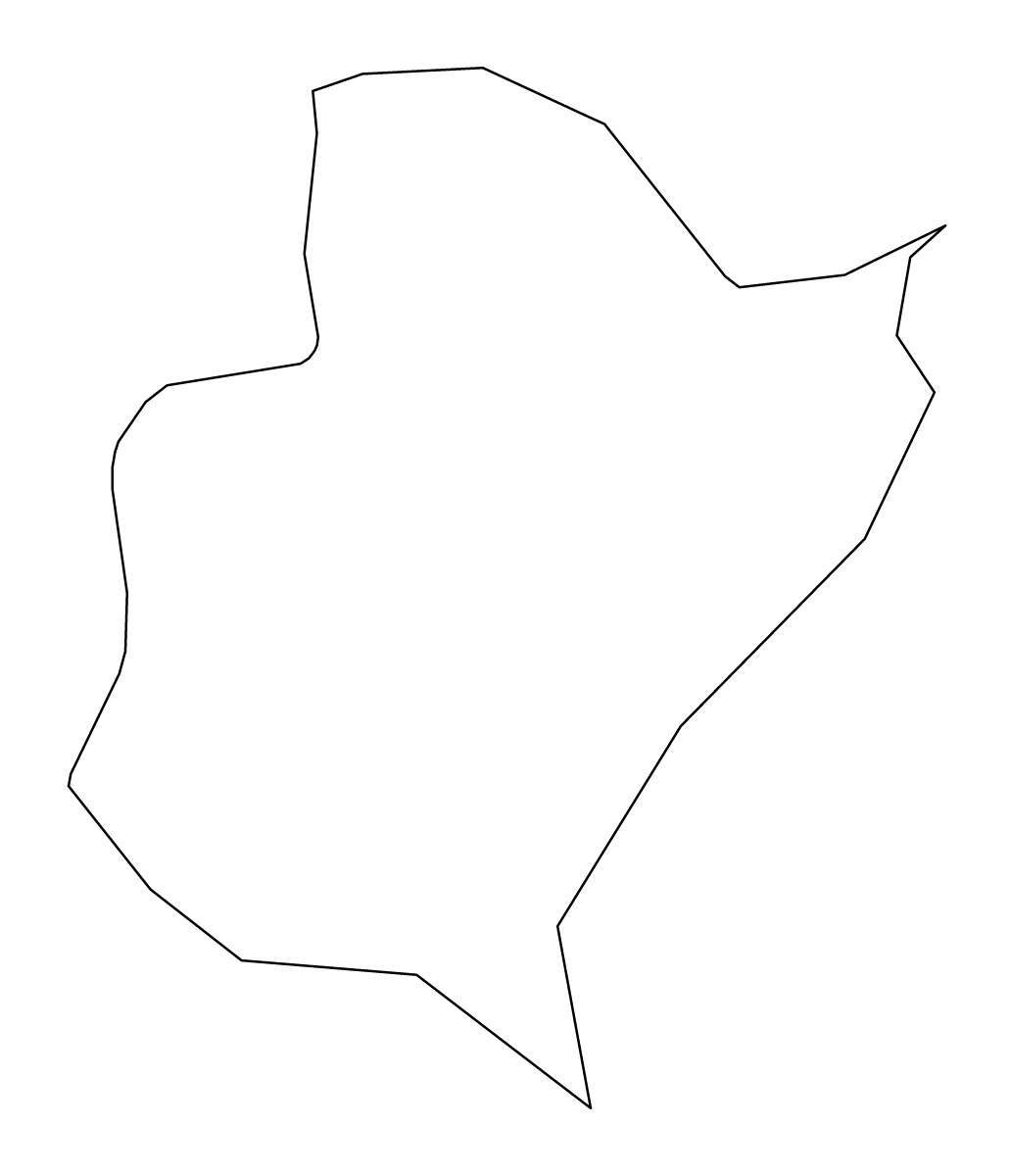Mapa de contorno de Bexley, United Kingdom.