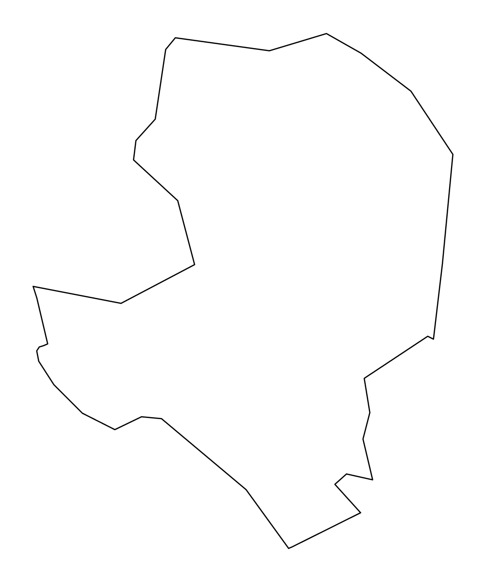 Outline map of Bridgend Unitary Authority (wales), United Kingdom.