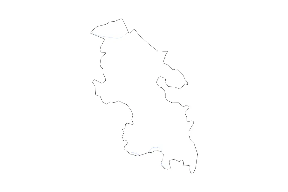 Mapa de Buckinghamshire, United Kingdom de tipo contorno y ríos para Europa, con contorno y ríos con límites limpios.