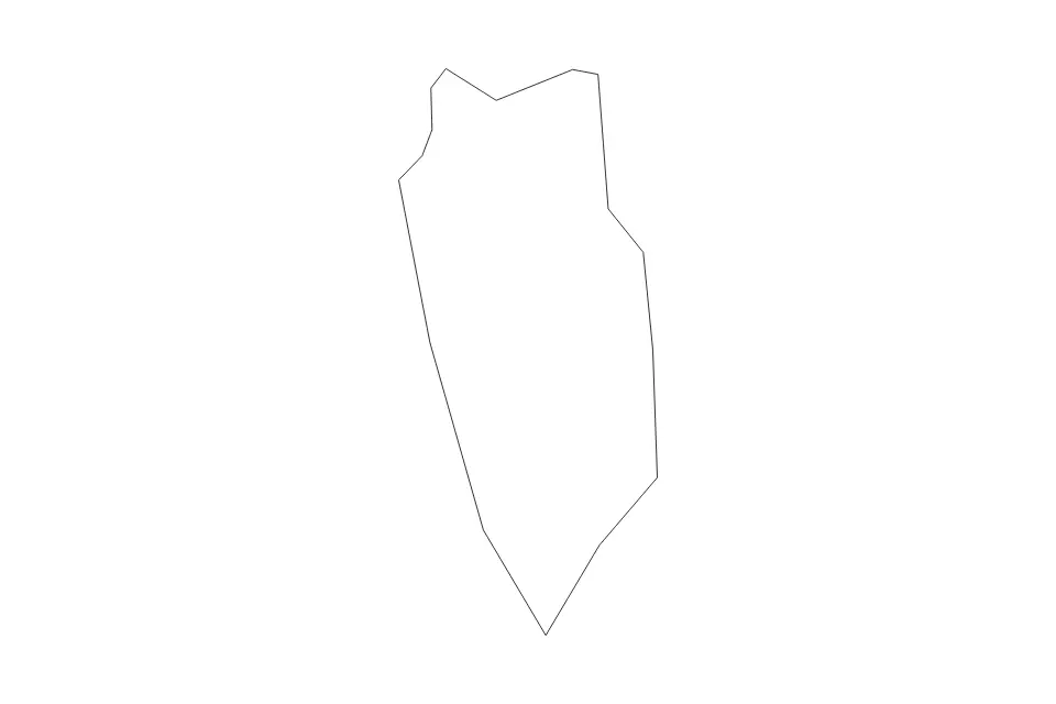 Outline map of Bury Metropolitan Borough, United Kingdom with subdivision borders.