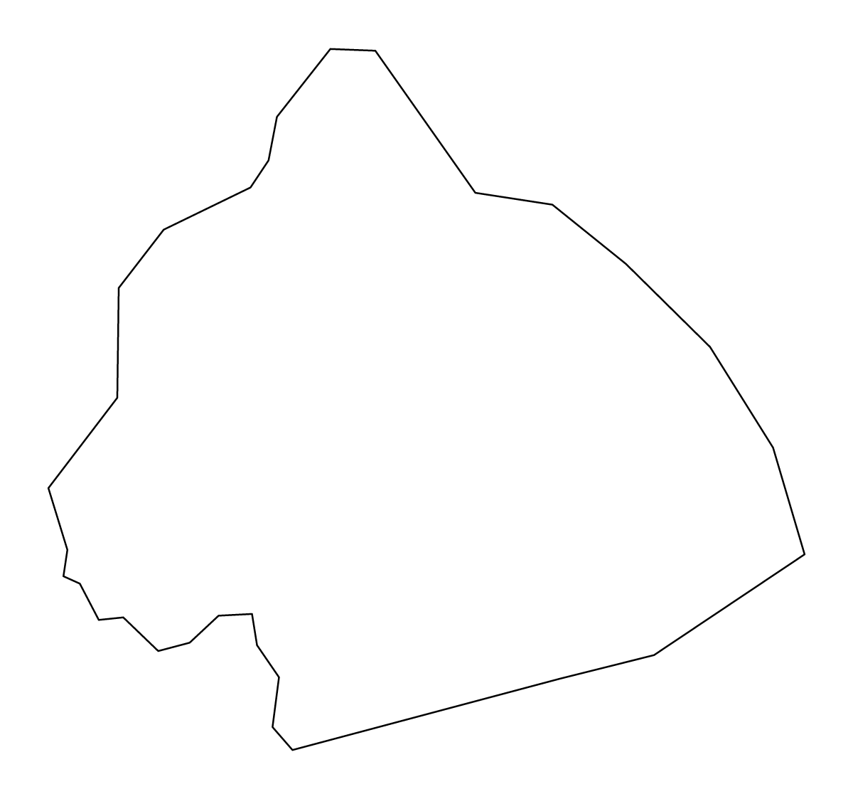 Mapa de contorno de Calderdale, United Kingdom.