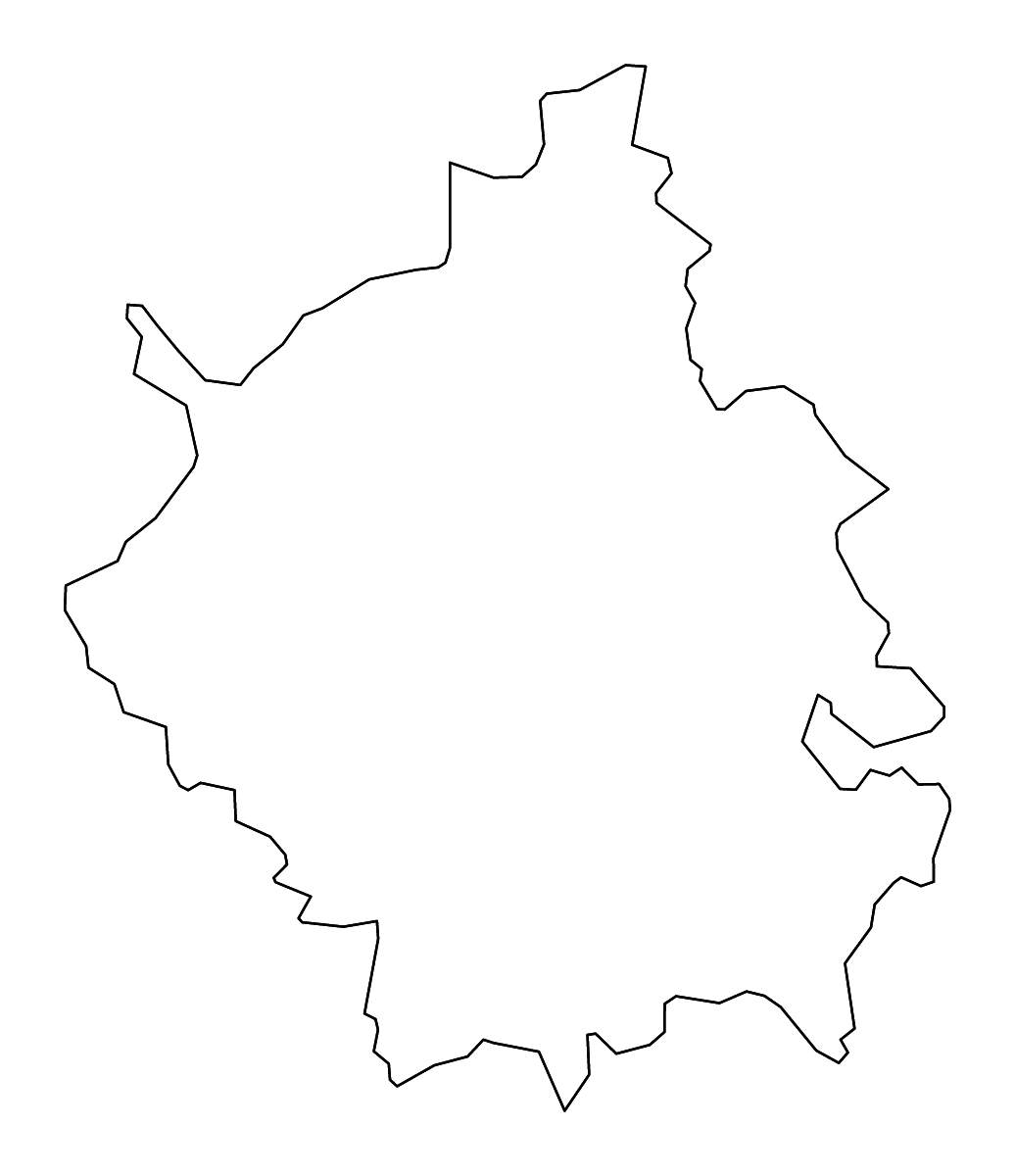 Mapa de contorno de Cambridgeshire, United Kingdom con ríos.