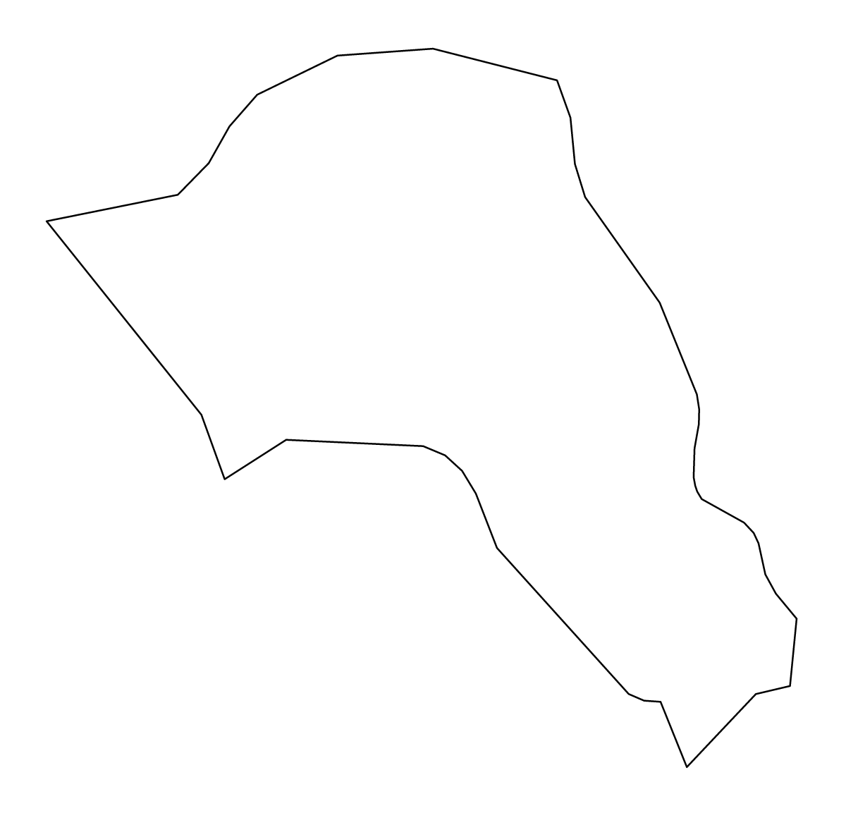 Mapa de contorno de Camden, United Kingdom.