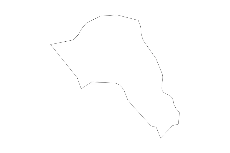 Mapa de Camden, United Kingdom de tipo contorno para Europa, con contorno con límites limpios.
