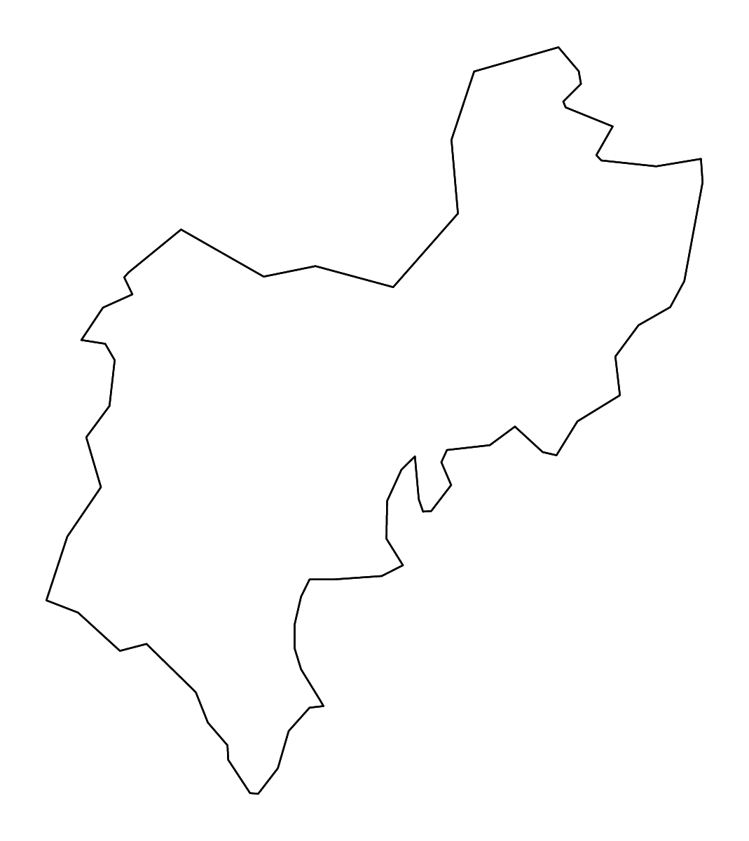 Carte de contour de Central Bedfordshire, United Kingdom avec rivières.