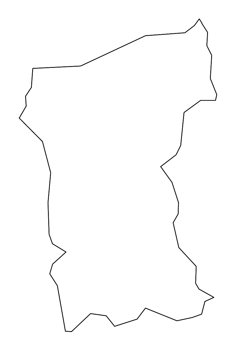 Mapa de contorno de Coleraine, United Kingdom con ríos.