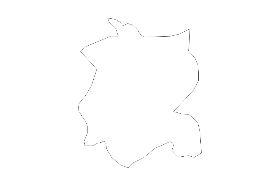 Mapa de Conwy, United Kingdom de tipo contorno para Europa, con contorno con límites limpios.