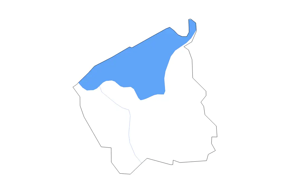 Mapa de Craigavon, United Kingdom de tipo contorno, lagos y ríos para Europa, con contorno, lagos y ríos con elementos de agua como Lough Neagh.