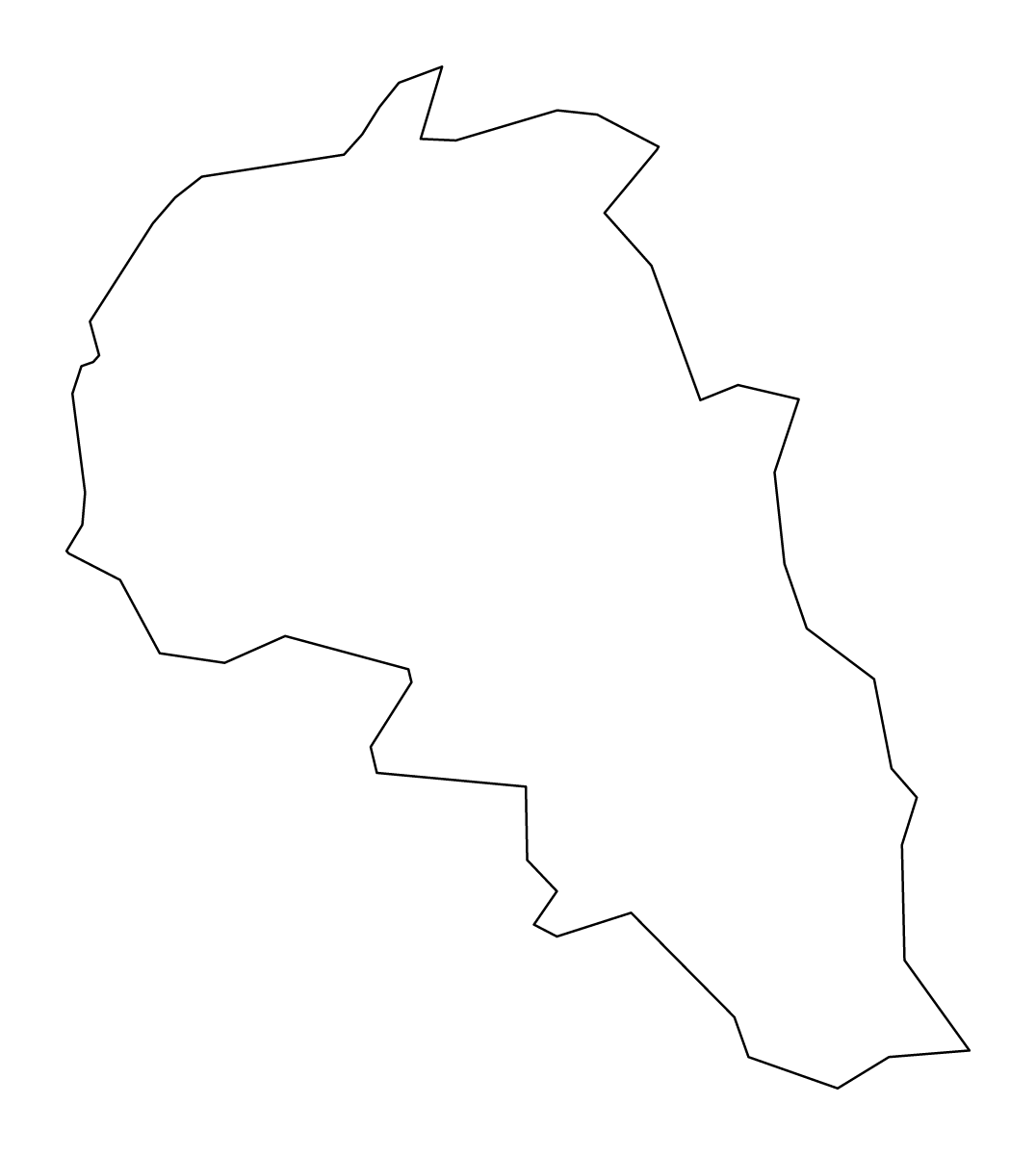 Mapa de contorno de Derry, United Kingdom.