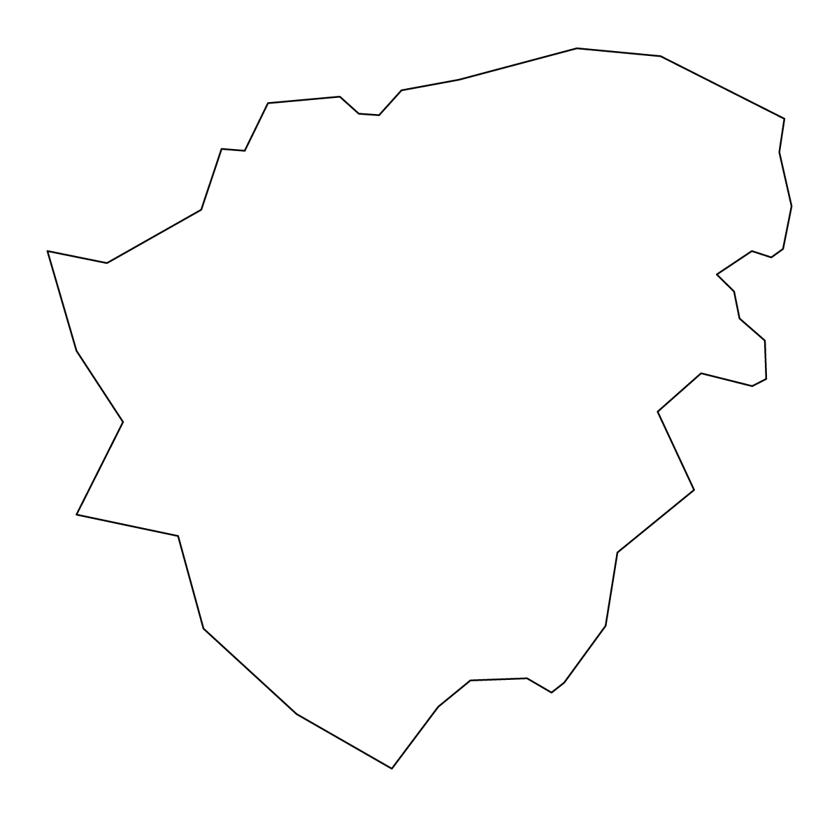 Mapa de contorno de Doncaster, United Kingdom.