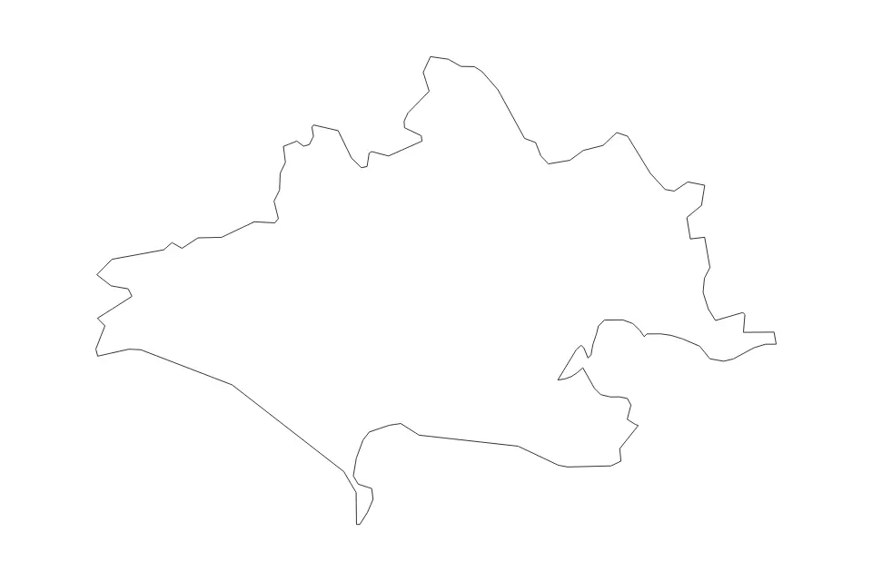 Carte de Dorset, United Kingdom de type contour pour Europe, montrant contour avec des limites nettes.