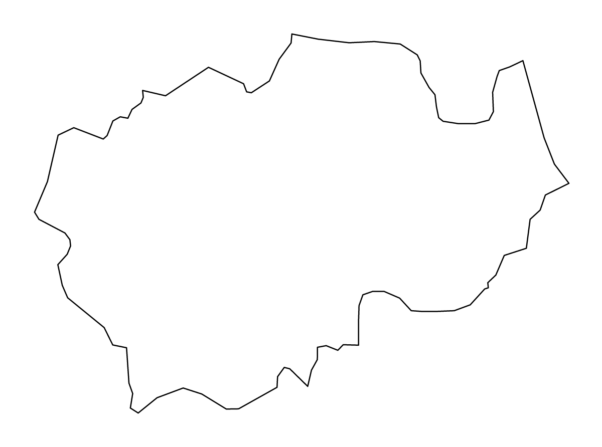 Mapa de contorno de Durham, United Kingdom.
