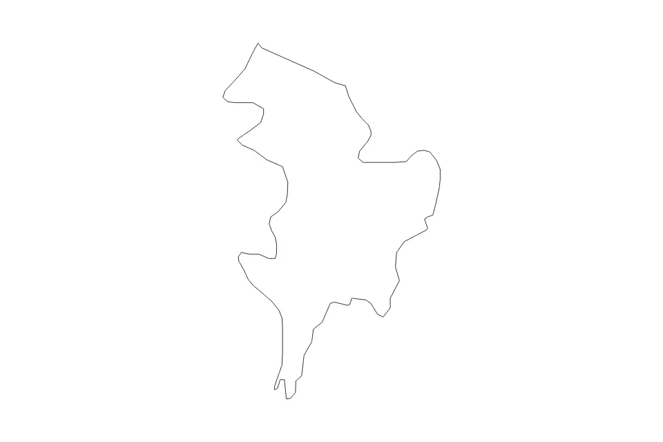 Carte de East Ayrshire, United Kingdom de type contour pour Europe, montrant contour avec des limites nettes.