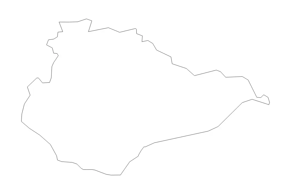 East Sussex outline map preview