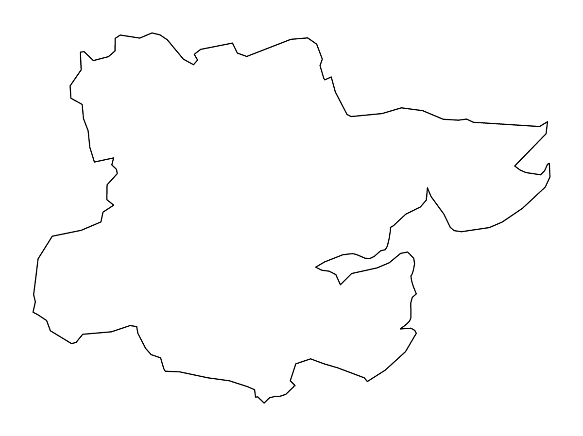 Mapa de contorno de Essex, United Kingdom.