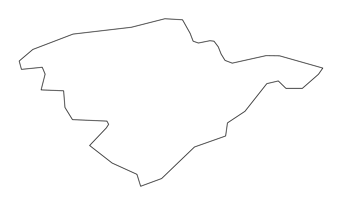Outline map of Falkirk Unitary District, United Kingdom.