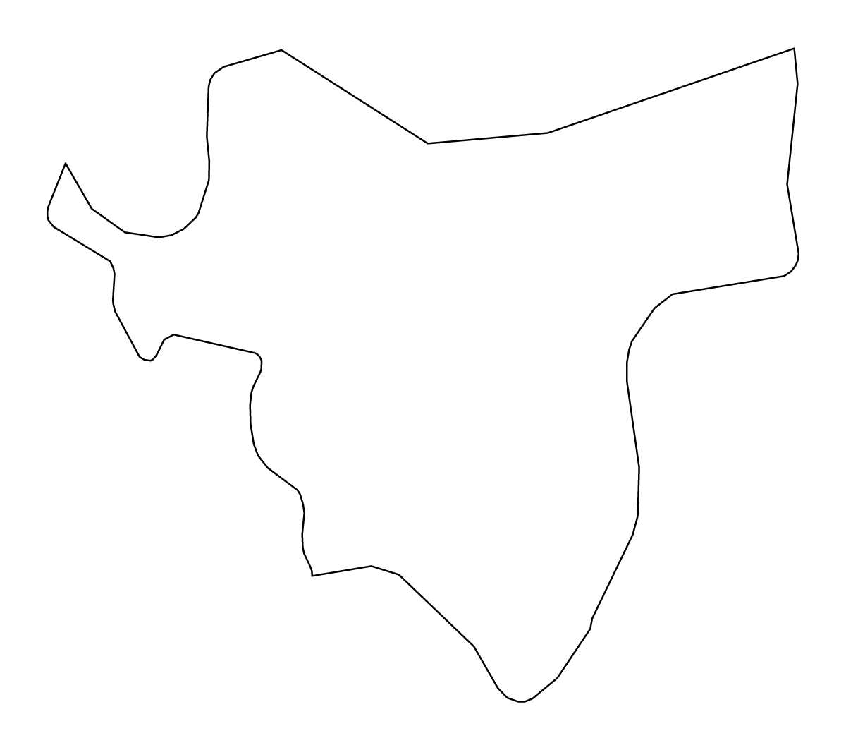 Mapa de contorno de Greenwich, United Kingdom.