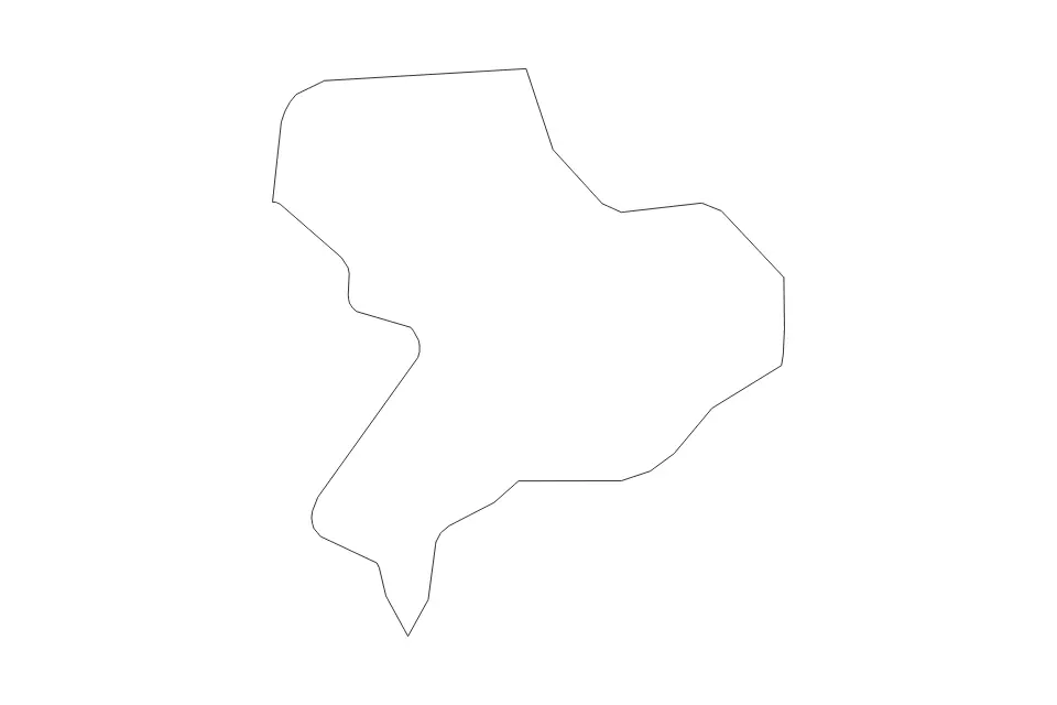 Mapa de Hackney, United Kingdom de tipo contorno para Europa, con contorno con límites limpios.