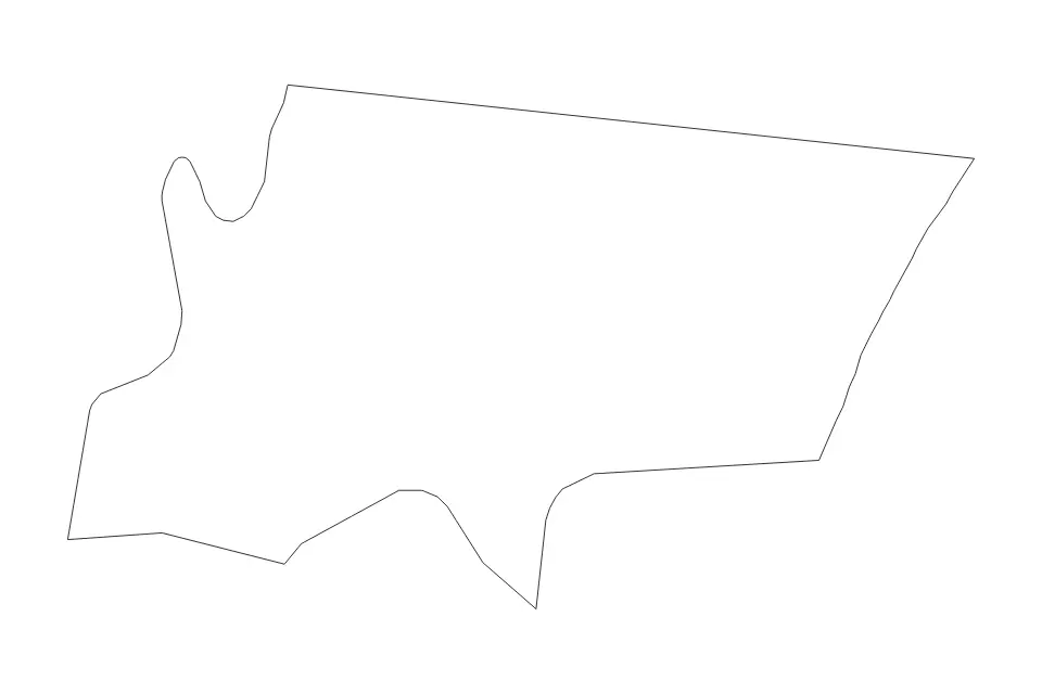Mapa de Haringey, United Kingdom de tipo contorno para Europa, con contorno con límites limpios.