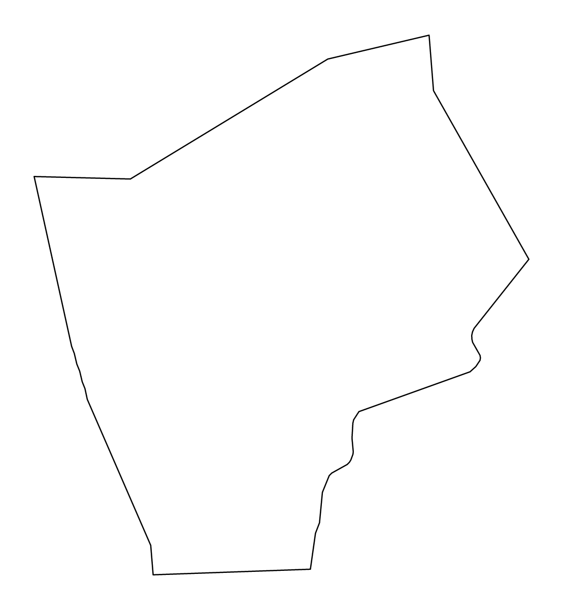 Mapa de contorno de Harrow, United Kingdom.
