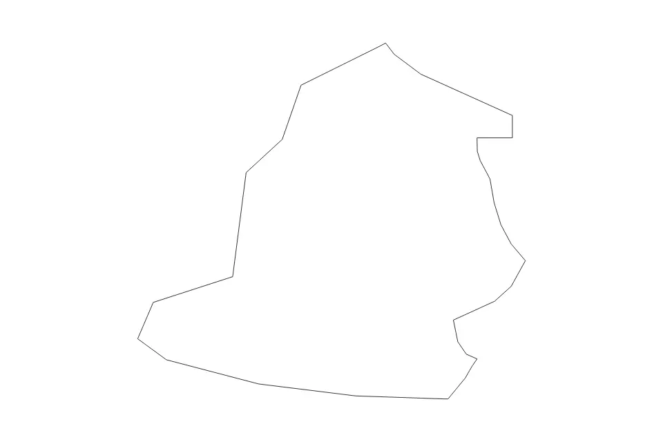 Mapa de Hartlepool, United Kingdom de tipo contorno para Europa, con contorno con límites limpios.